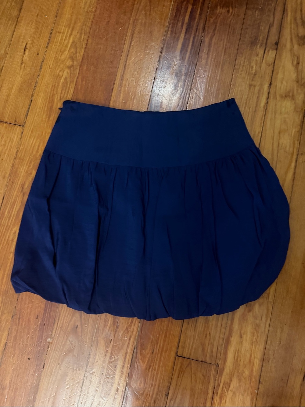 Women's Navy Bubble Skirt